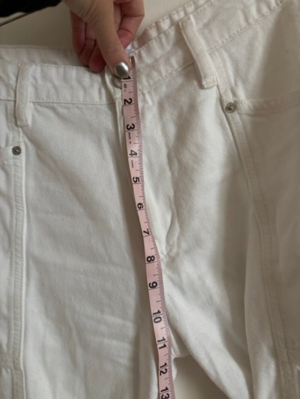 White Barrell Cargo Denim Jeans - Picture 4 of 7